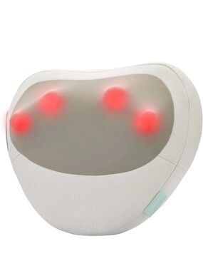 Homedics Shiatsu Neck & Back Massager in Cream with Red Massage Lights